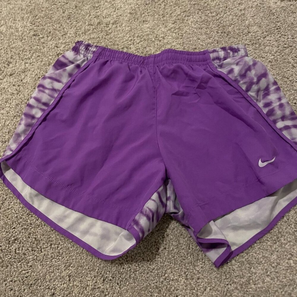 Nike Purple Tie-Dye Shorts- Girls Size L